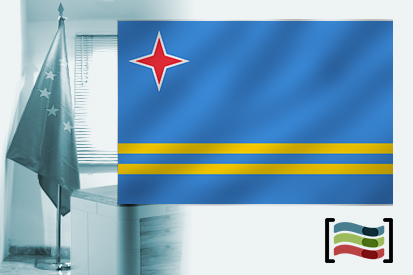 Bandera de Aruba para despacho