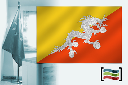 Bandeira da Butão para despacho