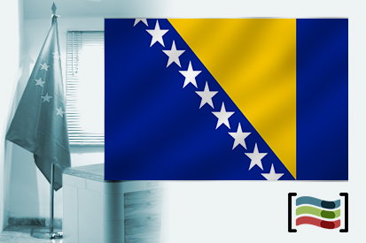 Bandera de Bosnia y Herzegovina para despacho