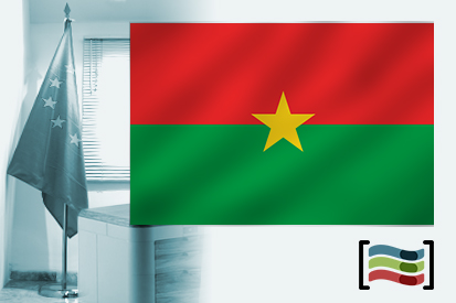 Bandiera Burkina Faso per l'ufficio