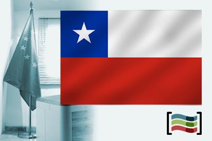Bandeira da Chile para despacho