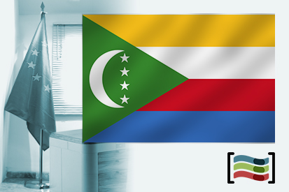Bandera de Comoras para despacho