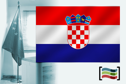 Bandera de Croacia para despacho