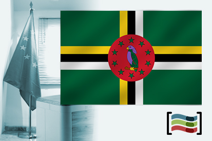 Bandera de Dominica para despacho