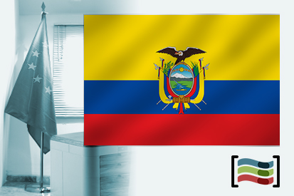 Bandera de Ecuador para despacho