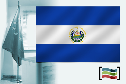 Bandeira da El Salvador para despacho