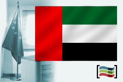 Bandera de Emiratos Árabes Unidos para despacho