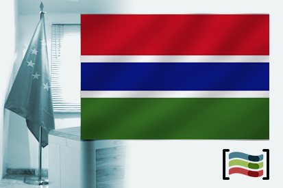 Bandera de Gambia para despacho