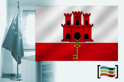 Bandeira da Gibraltar para despacho
