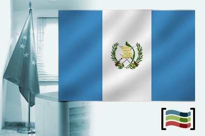 Drapeau de Guatemala pour le bureau