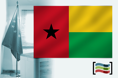 Bandeira da Guiné-Bissau para despacho