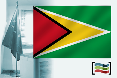 Bandera de Guyana para despacho