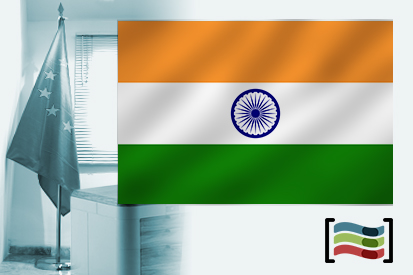 Bandera de India para despacho