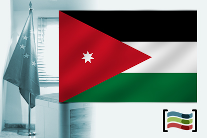 Bandera de Jordania para despacho