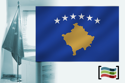 Bandera de Kosovo para despacho