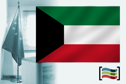 Bandeira da Kuwait para despacho