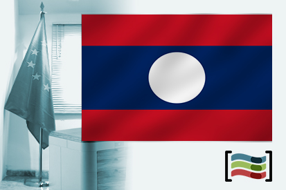 Bandeira da Laos para despacho
