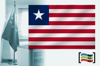 Bandiera Liberia per l'ufficio