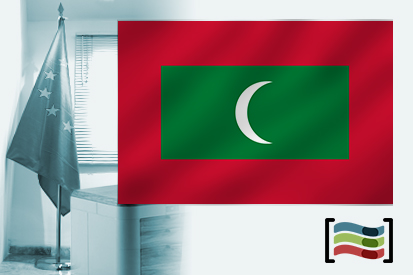 Drapeau de Maldives pour le bureau