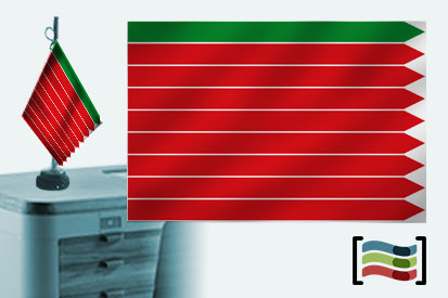 Bandera de Zamora sobremesa bordada
