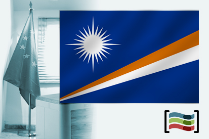Bandeira da Ilhas Marshall para despacho