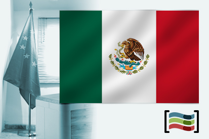 Bandera de México para despacho