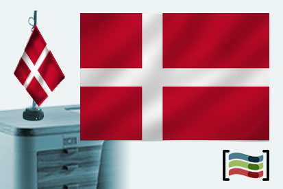 Bandeira da Dinamarca Toalha de Mesa Bordada