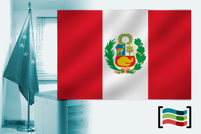 Bandera de Perú para despacho