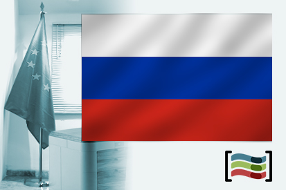 Bandiera Russia per l'ufficio