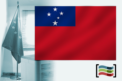 Bandera de Samoa para despacho