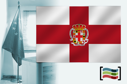 Bandera de Almería para despacho