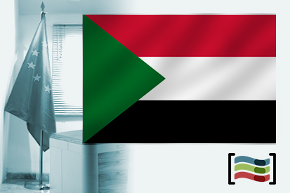Bandiera Sudan per l'ufficio