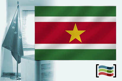 Bandera de Surinam para despacho