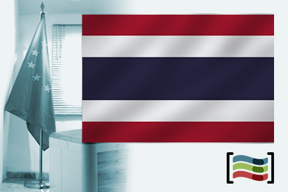 Bandeira da Tailândia para despacho