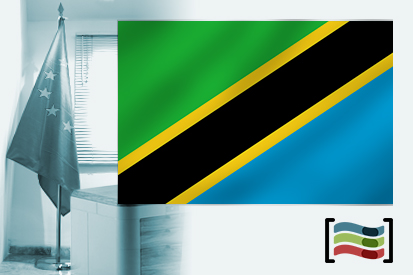 Bandiera Tanzania per l'ufficio