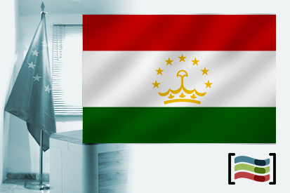 Bandera de Tayikistán para despacho