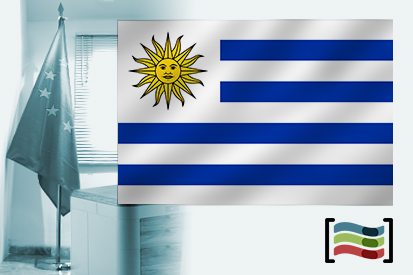 Drapeau de Uruguay pour le bureau
