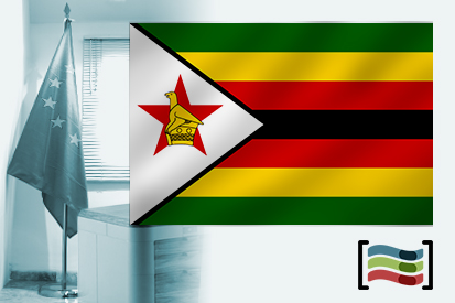 Bandeira da Zimbabwe para despacho