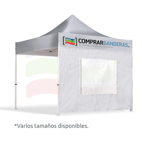 Parede da tenda com janela