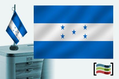 Bandera de Honduras sobremesa bordada