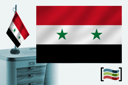 Flag of Syria toalha de mesa bordada