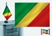 Bandeira da Toalha de Mesa Bordada Congo