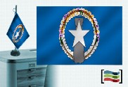 Flag of Marianas (ilhas) lâmpada de mesa bordada