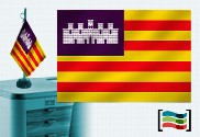 Bandera de Baleares sobremesa bordada