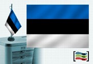 Bandera de Estonia sobremesa bordada