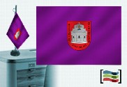 Bandera de Ávila sobremesa bordada
