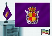 Bandera de Jaén sobremesa bordada