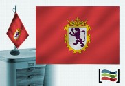 Bandeira de Leon toalha de mesa bordada