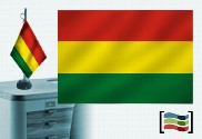 Bandeira da Bolívia toalha de mesa bordada
