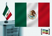 Bandeira de México toalha de mesa bordada